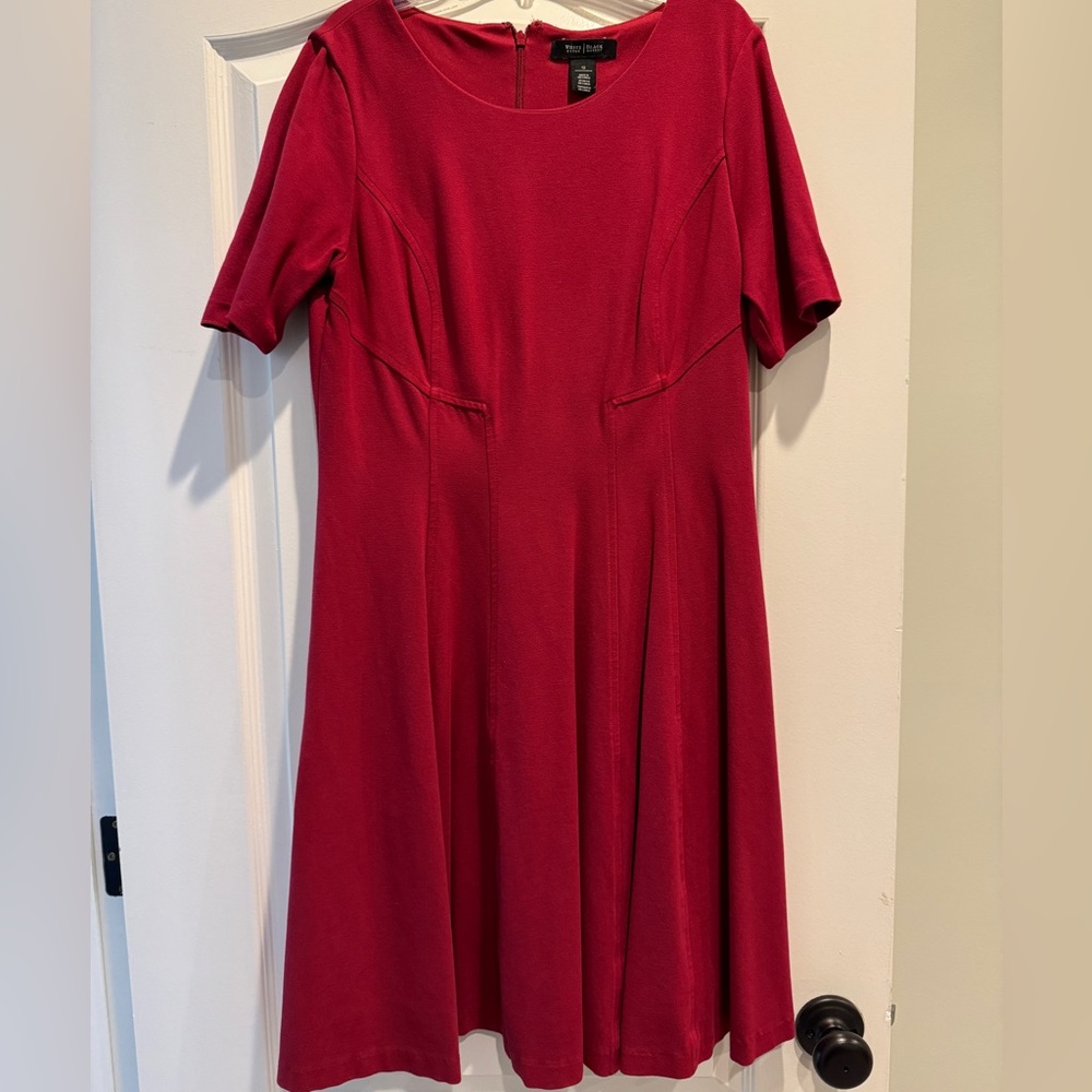 White House Black Market Red A-Line Dress